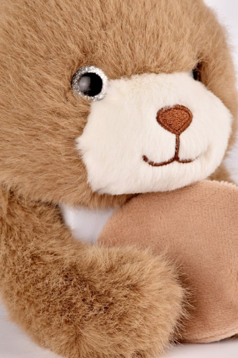 DOUDOU - przytulanka magnetyczna Podcoll Miś, Histoire d'Ours, 30 cm, brązowy