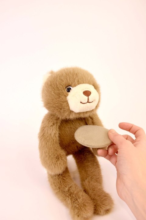 DOUDOU - przytulanka magnetyczna Podcoll Miś, Histoire d'Ours, 30 cm, brązowy