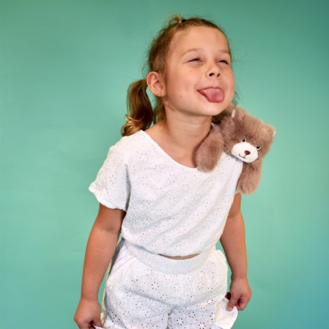 DOUDOU - przytulanka magnetyczna Podcoll Miś, Histoire d'Ours, 30 cm, brązowy
