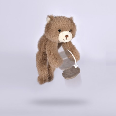 DOUDOU - przytulanka magnetyczna Podcoll Miś, Histoire d'Ours, 30 cm, brązowy