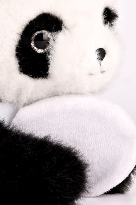 DOUDOU - przytulanka magnetyczna Podcoll Panda, Histoire d'Ours, 30 cm, czarno-biały