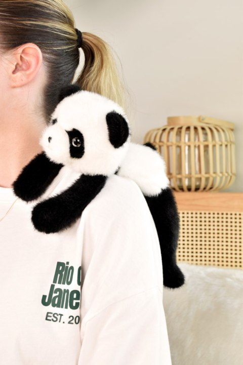 DOUDOU - przytulanka magnetyczna Podcoll Panda, Histoire d'Ours, 30 cm, czarno-biały