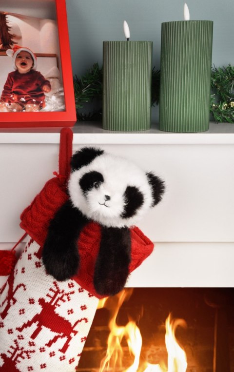 DOUDOU - przytulanka magnetyczna Podcoll Panda, Histoire d'Ours, 30 cm, czarno-biały