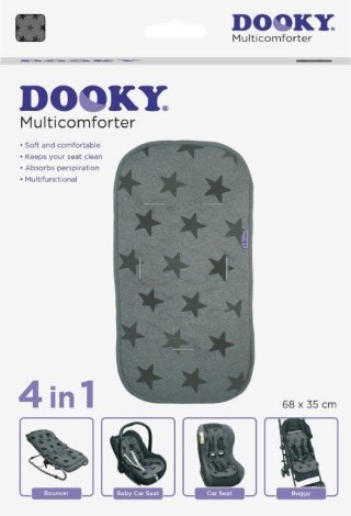 Uniwersalna wkładka do wózka 4w1 Grey Stars Dooky