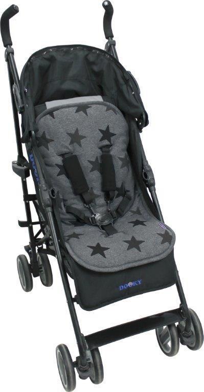 Uniwersalna wkładka do wózka 4w1 Grey Stars Dooky