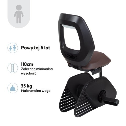 Fotelik row. Bobike Junior ONE black/dark brown