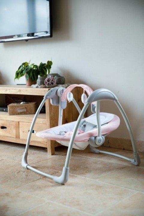 B-Huśtawka bujaczek Swing Dolphy pink grey