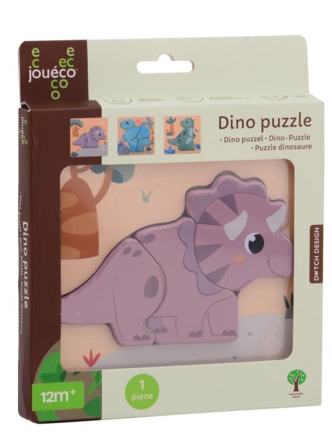 Drewniane puzzle DINO Joueco