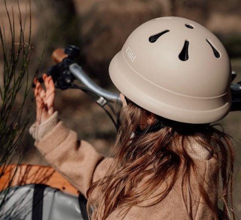 Kask ochronny dla dzieci BEIGE XS (48-52cm) 3-5 l