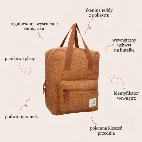 Plecak dla dzieci Berlin Soft brown A4 KIDZROOM