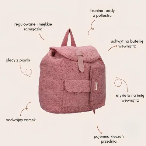 Plecak dla dzieci Dublin Soft pink A4 KIDZROOM