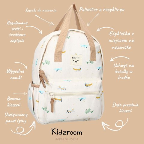 Plecak dla dzieci L Small Aeroplane Beige KIDZROOM