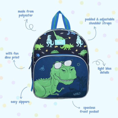 Plecak dla dzieci PRET Happy Dino blue