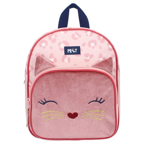 Plecak dla dzieci PRET Kotek Giggle velvet pink