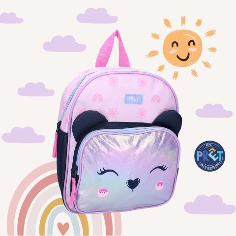 Plecak dla dzieci PRET Miś Giggle lila pink