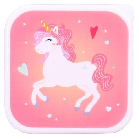 Snack box śniadaniówka 3w1 PRET Unicorn pink