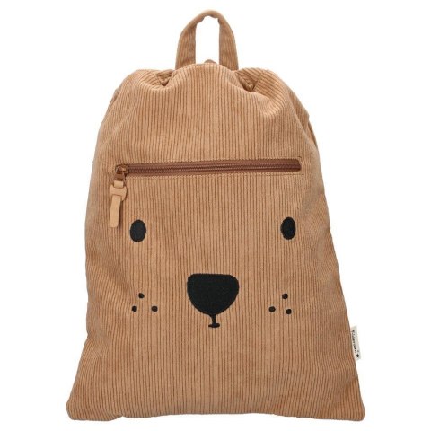 Worek plecak Beary Excited Brown KIDZROOM