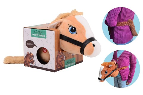 Holly Hobby Horse koń na pasku z ogonem beige