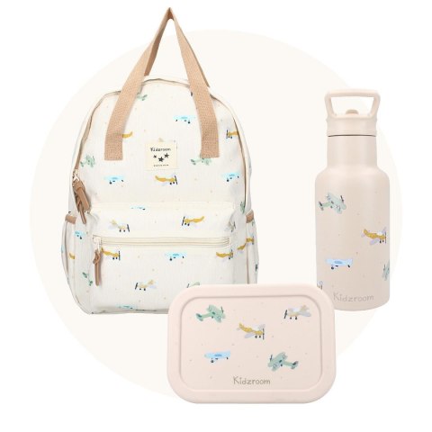 Lunchbox pojemnik silikon KIDZROOM Small Aeroplane