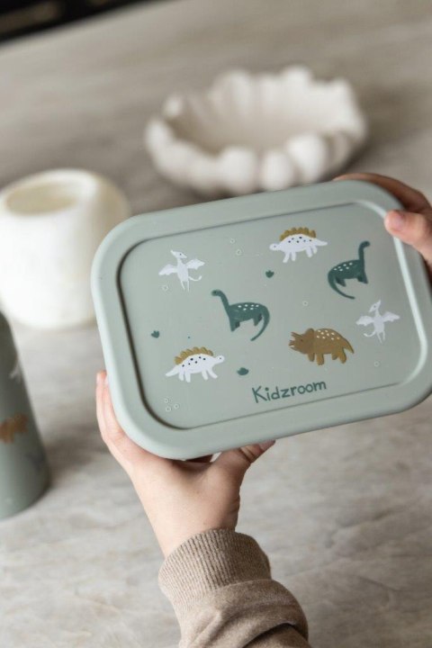 Lunchbox pojemnik silikon KIDZROOM Small Dino
