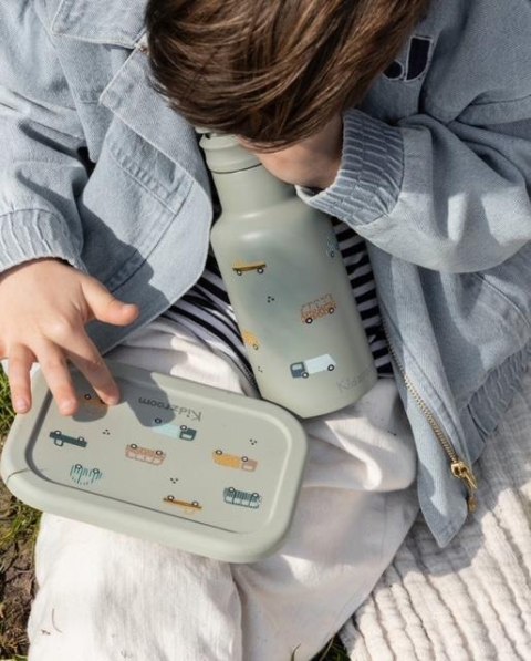 Lunchbox pojemnik silikon KIDZROOM Sweet Cars