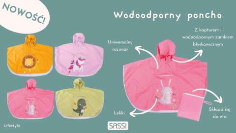 Ponczo przeciwdeszczowe Królik (3-6 lat) SASSI
