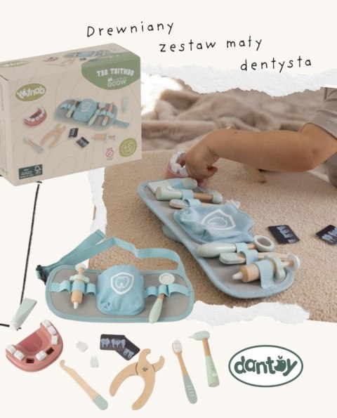 Drewniany zestaw MAŁY DENTYSTA dla dzieci DANTOY