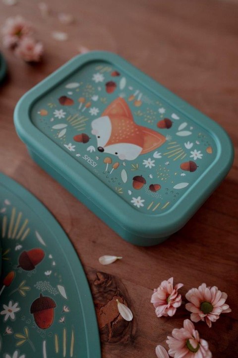Lunchbox pojemnik silikonowy Lisek SASSI
