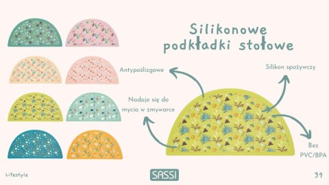 Mata podkładka silikonowa na stół Leniwiec SASSI