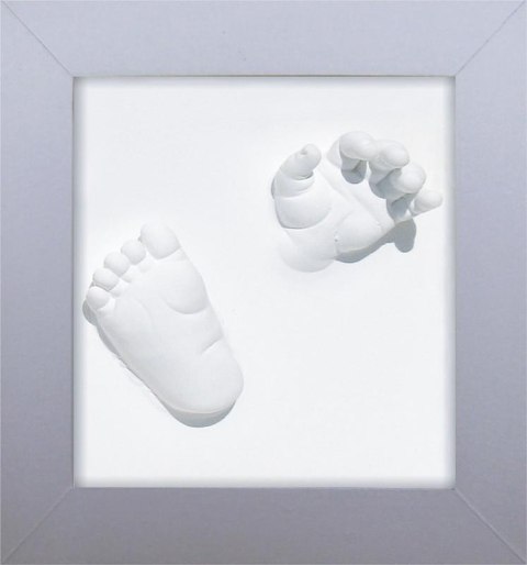 Ramka Deluxe z odciskiem 3D Happy Hands silver