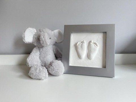 Ramka Deluxe z odciskiem 3D Happy Hands silver