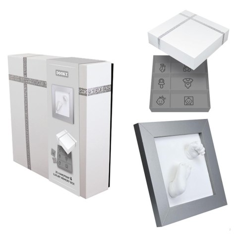 Dooky Odcisk bobasa 3D Deluxe ramka i MEMORY BOX