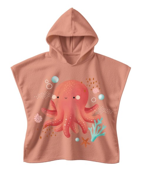 Okrycie kąpielowe z kapturem100% cotton Ośmiornica