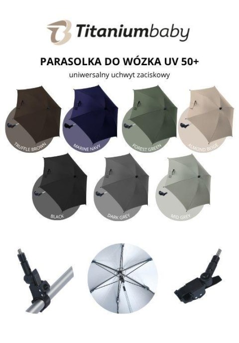 PARASOL uniwersalny TB UV 50+ Black 1-pack