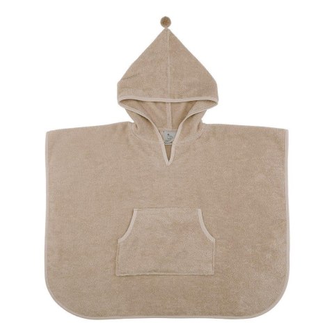 Ponczo kąpielowe, okrycie z kapturem Oak Beige