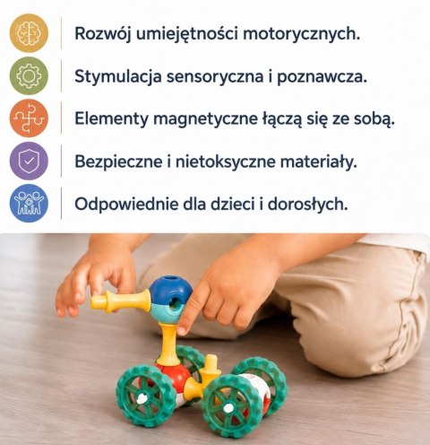 KUB Planet Edu XXL magnetyczne klocki 3D 150 elem.