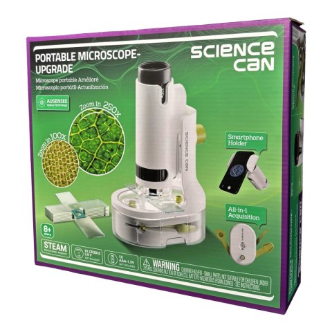 Przenośny Mikroskop Młodego Badacza 250x, 8+ Science Can