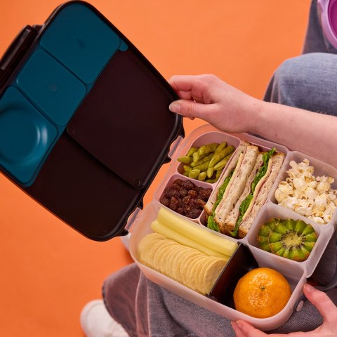Silikonowy wkład do lunchboxa z dodatkowymi przegródkami, Berry, b.box