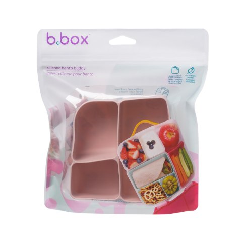 Silikonowy wkład do lunchboxa z dodatkowymi przegródkami, Berry, b.box