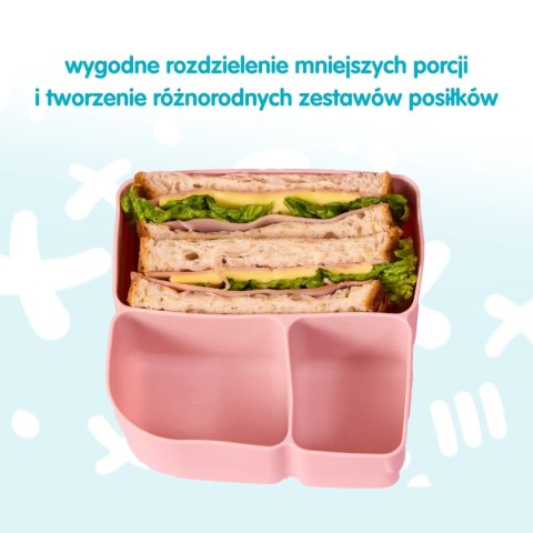 Silikonowy wkład do lunchboxa z dodatkowymi przegródkami, Forest, b.box