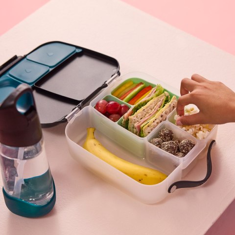 Silikonowy wkład do lunchboxa z dodatkowymi przegródkami, Ocean, b.box