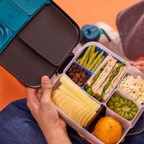 Silikonowy wkład do lunchboxa z dodatkowymi przegródkami, Ocean, b.box