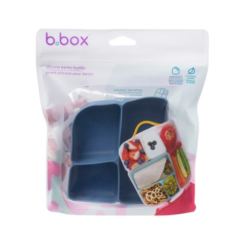 Silikonowy wkład do lunchboxa z dodatkowymi przegródkami, Ocean, b.box