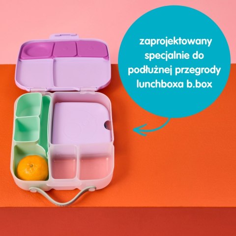 Silikonowy wkład do lunchboxa z przegrodą na sztućce, Forest, b.box