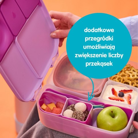 Silikonowy wkład do lunchboxa z przegrodą na sztućce, Forest, b.box