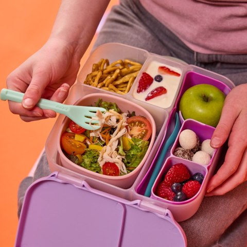 Silikonowy wkład do lunchboxa z przegrodą na sztućce, Ocean, b.box