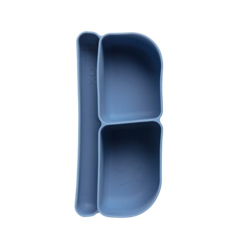 Silikonowy wkład do mini lunchboxa z przegrodą na sztućce, Ocean, b.box
