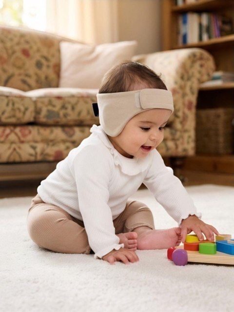 Słuchawki ochronne opaska DOOKY 6-12m Beige