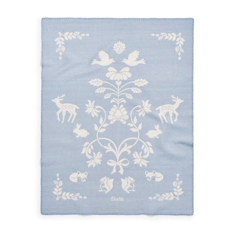 Elodie Details - kocyk żakardowy Jacquard, Blueberry Blue