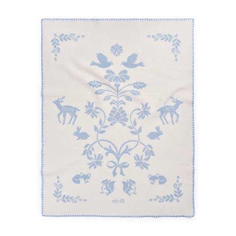 Elodie Details - kocyk żakardowy Jacquard, Blueberry Blue